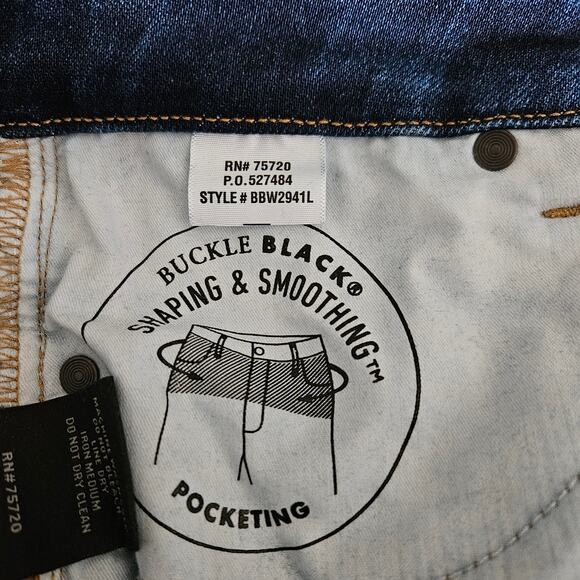 Buckle Black Tailored Bootcut Jeans Sz 27X34 Fit 53 EUC - Picture 5 of 9